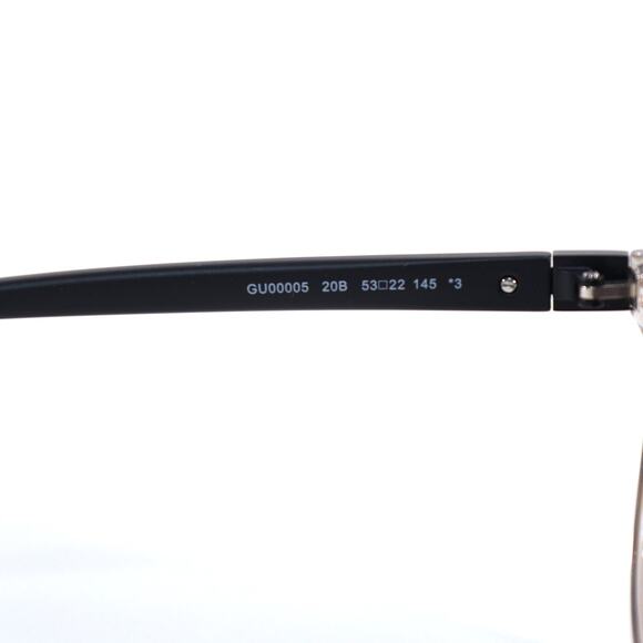 GUESS Round Mens Sunglasses - Transparent Grey / Black - NWT - Picture 5 of 10